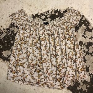 Floral off shoulder top